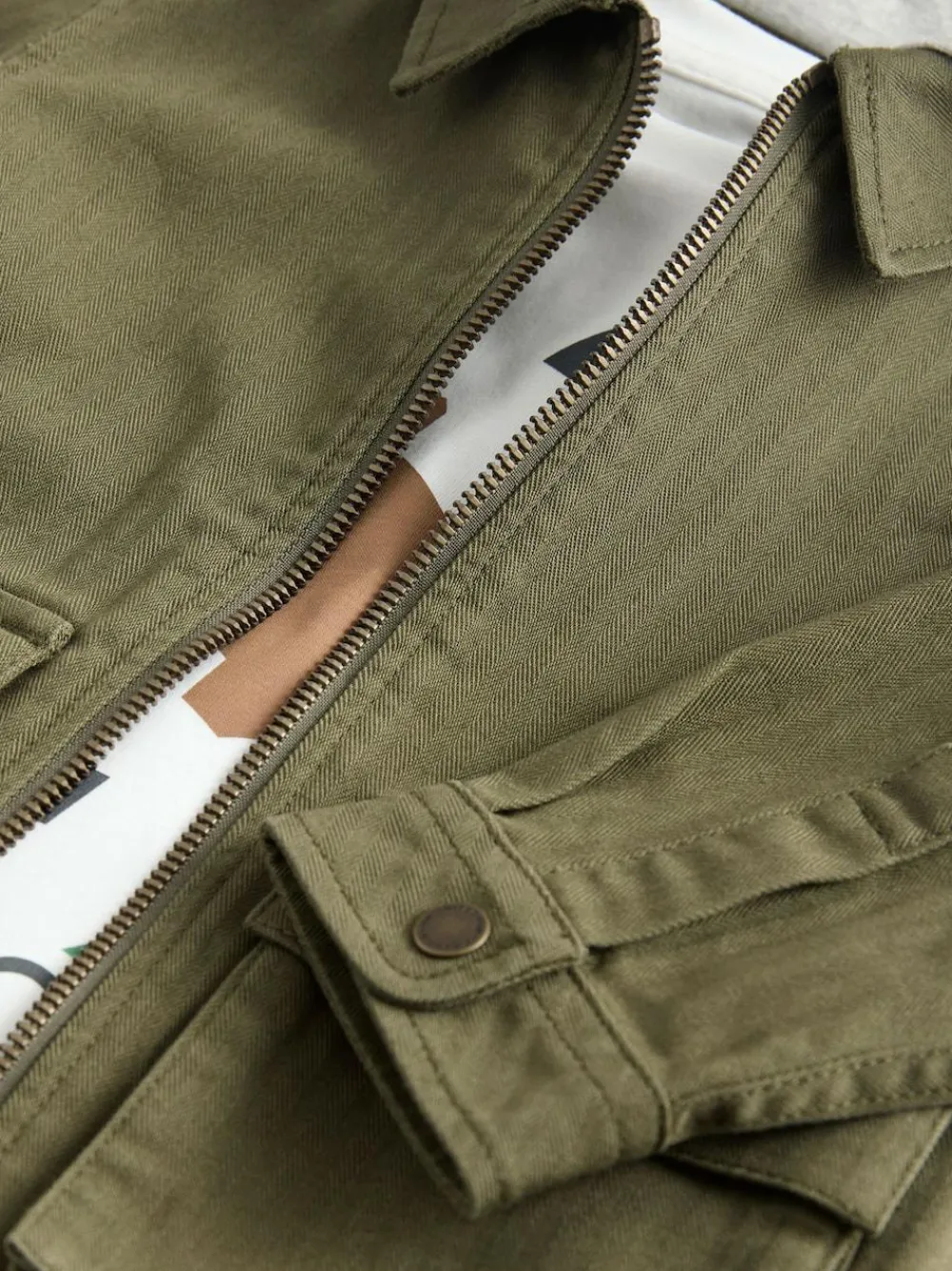 Next Khaki Green Hooded Overshirt and T-Shirt Set 2 Piece (3mths-7yrs)^BOY Coats, Jackets & Pramsuits|Coats, Jackets & Pramsuits