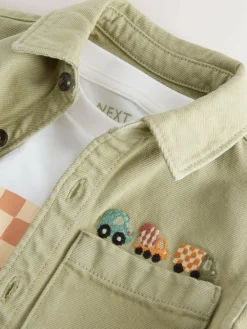 Next Long Sleeve Shirt and T-Shirt Set (3mths-7yrs)^BOY Baby Boys|Baby Boys