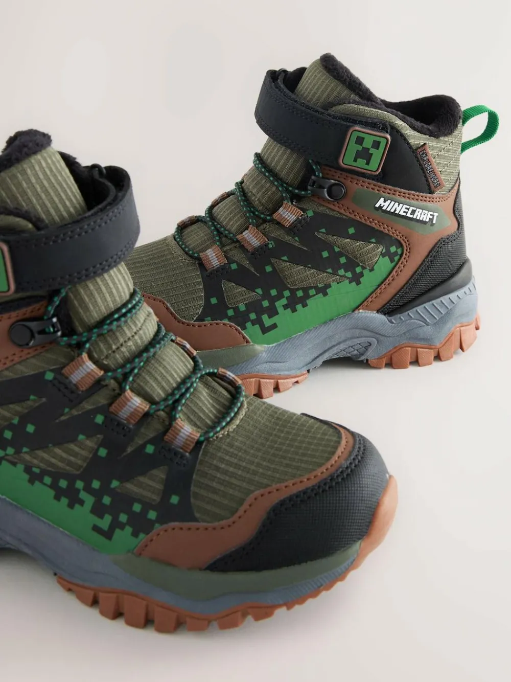 Sale Next Khaki Green Minecraft Waterproof Walking Boots