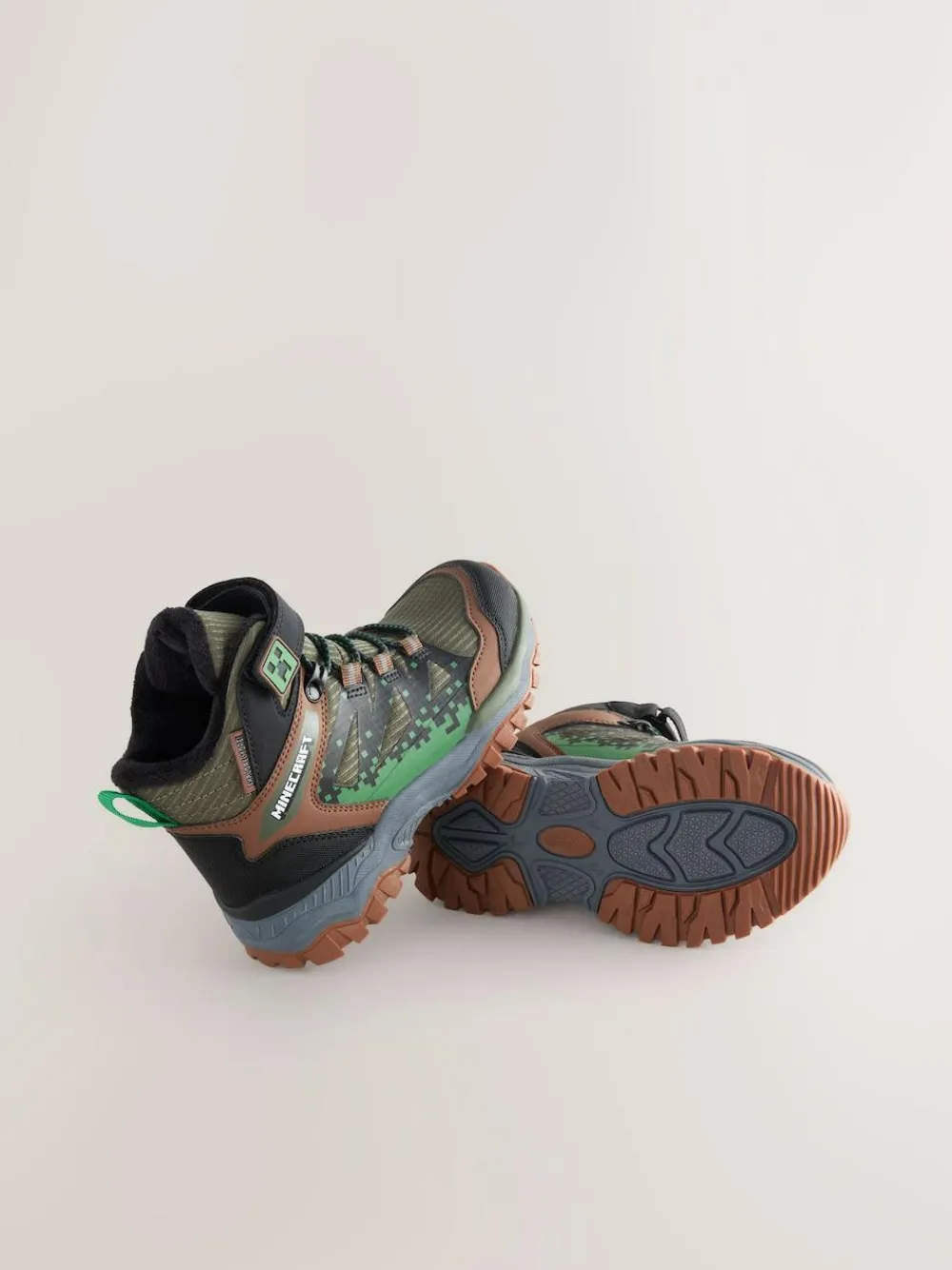Sale Next Khaki Green Minecraft Waterproof Walking Boots