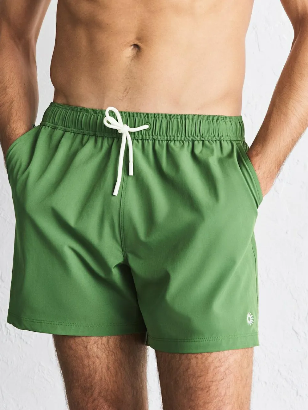 Next Motion-Flex 5 Inch Swim Shorts Khaki Green