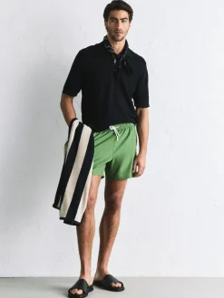 Next Motion-Flex 5 Inch Swim Shorts Khaki Green
