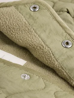 Next Khaki Green Nylon Quilted Baby Jacket (0mths-2yrs)^BOY Baby Winter Clothing|Coats, Jackets & Pramsuits