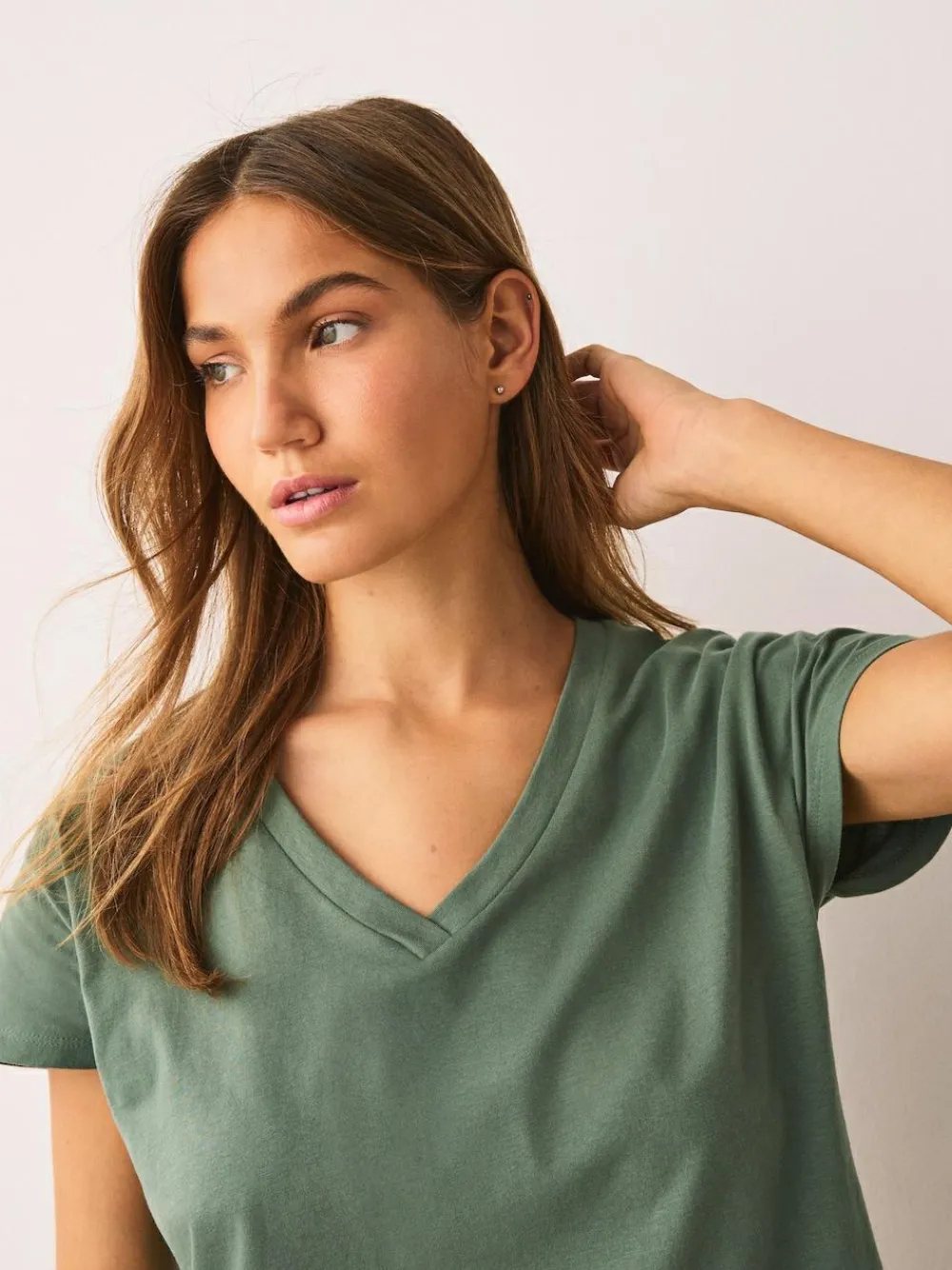 Outlet Next Short Pyjamas Set Khaki Green Palm