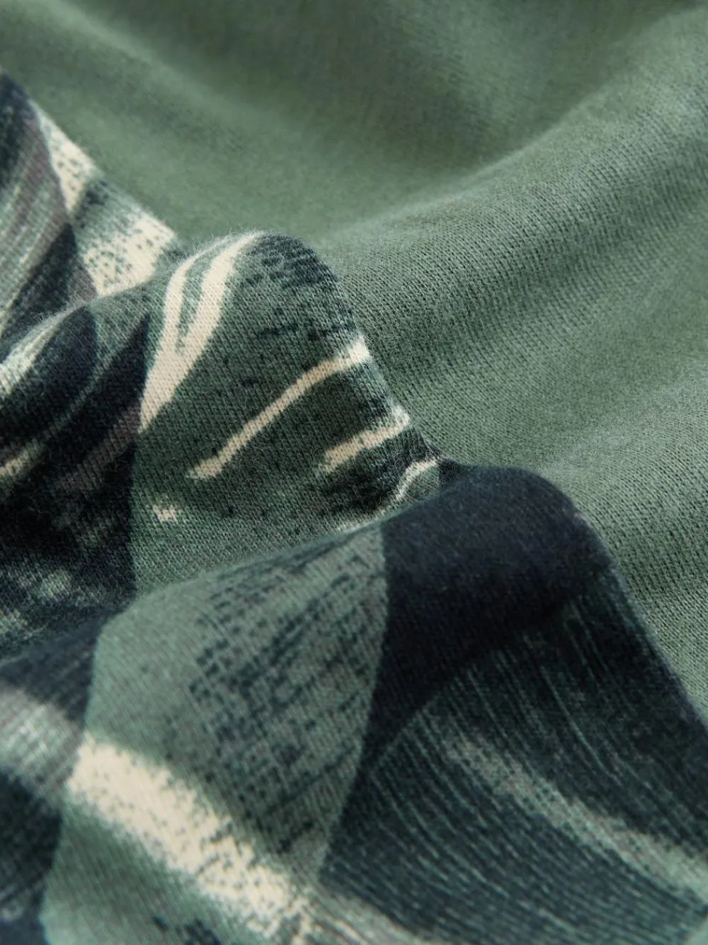 Outlet Next Short Pyjamas Set Khaki Green Palm