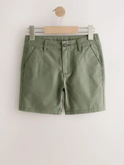 Online Next Regular Fit Chino Shorts (3-16yrs) Khaki Green