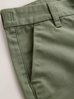 Online Next Regular Fit Chino Shorts (3-16yrs) Khaki Green