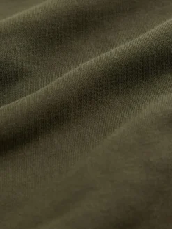 Next Khaki Green Regular Fit Heavyweight Cotton Rich Crew Neck Sweatshirt^ Sweatshirts & Hoodies|Sweatshirts & Hoodies