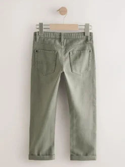 Next Khaki Green Regular Fit Stretch Jeans (3-17yrs)^BOY Jeans|Jeans