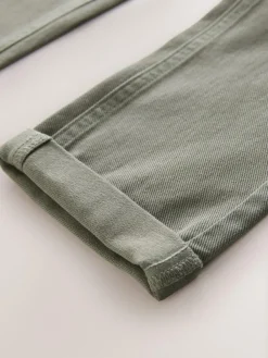 Next Khaki Green Regular Fit Stretch Jeans (3-17yrs)^BOY Jeans|Jeans