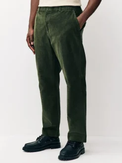 Next Regular Fit Smart Cotton Rich Corduroy Elasticated Waistband Trousers^ Pants & Chinos
