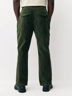 Next Regular Fit Smart Cotton Rich Corduroy Elasticated Waistband Trousers^ Pants & Chinos