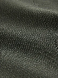 Hot Next Regular Fit Textured Smart Blazer Khaki Green