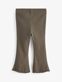 Next Khaki Green Rib Flare Leggings (3mths-7yrs)^ Pants & Leggings|Pants & Leggings