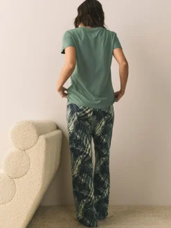 Outlet Next Short Sleeve Pyjamas Khaki Green