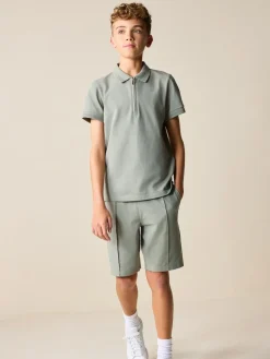 Next Short Sleeve Polo Shirt and Shorts Set (3-16yrs)^BOY Sets & Outfits|Sweatshirts & Hoodies