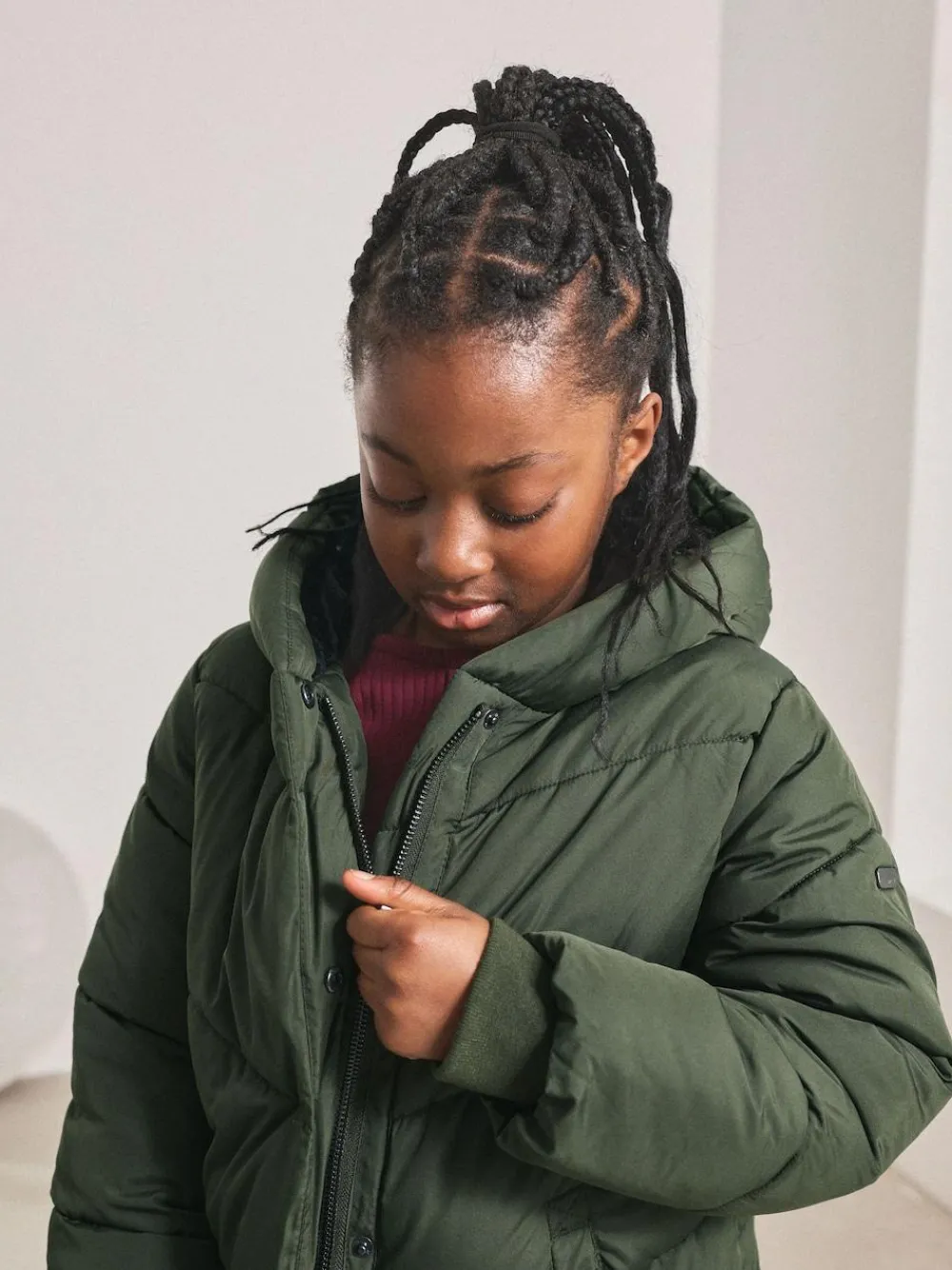 Next Shower Resistant Faux Fur Lined Hooded Padded Coat (3-16yrs)^ Jackets & Coats|Snowsuits & Coats