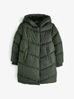 Next Shower Resistant Faux Fur Lined Hooded Padded Coat (3-16yrs)^ Jackets & Coats|Snowsuits & Coats