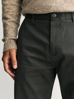 New Next Khaki Green Slim Fit Stretch Chinos Trousers