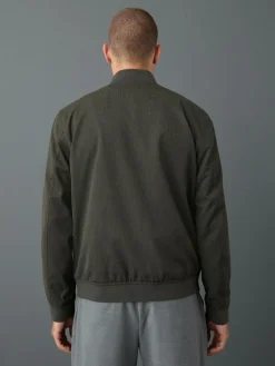 Next Khaki Green Smart Bomber Jacket^ Blazers & Formal Jackets