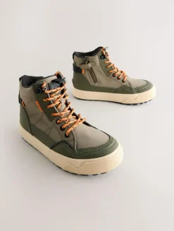 Next Standard Fit (F) Warm Lined High Top Boots^BOY Boots|Boots