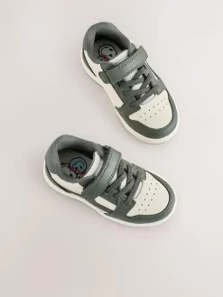 Discount Next Touch Fastening Elastic Lace Trainers Khaki Green