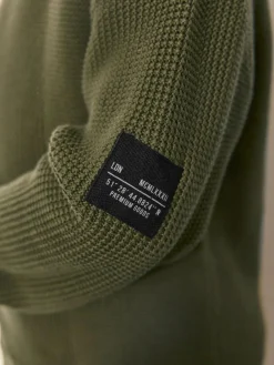 Discount Next Khaki Green Utility Knitted Crew Neck Jumper (3-16yrs)