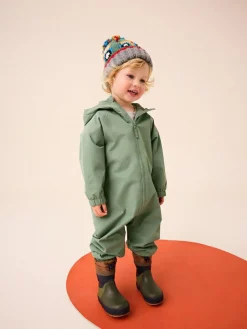 Best Next Khaki Green Waterproof Fleece Lined Puddlesuit (3mths-7yrs)