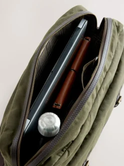 Best Next Khaki Green Wax Cotton Messenger Bag