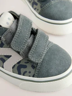 Next Wide Fit (G) Touch Fastening Skate Trainers^ Sneakers