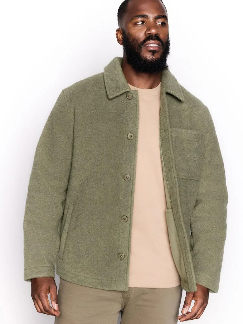 Next Wool Look Fleece Shacket^ Sweatshirts & Hoodies|Sweatshirts & Hoodies