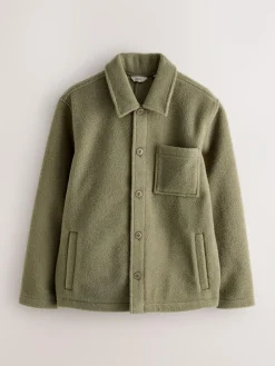 Next Wool Look Fleece Shacket^ Sweatshirts & Hoodies|Sweatshirts & Hoodies