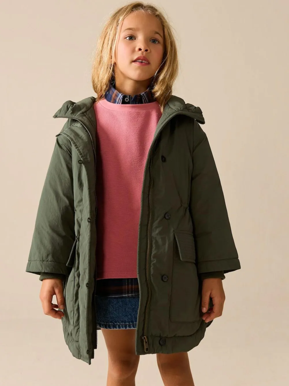 Best Next Khaki Shower Resistant Padded Parka (5-13yrs)
