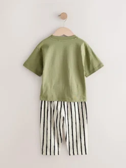 Next Short Sleeve T-Shirts & Joggers Set 3 Pack (3mths-7yrs)^BOY Multipacks|Tops