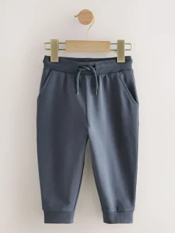 Outlet Next Regular Fit Joggers 5 Pack (3mths-7yrs) Khaki/Grey/Blue