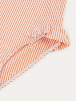 Mori KIDLY By Pink Seersucker Frilled Swimsuit^ Swimwear|Swimwear