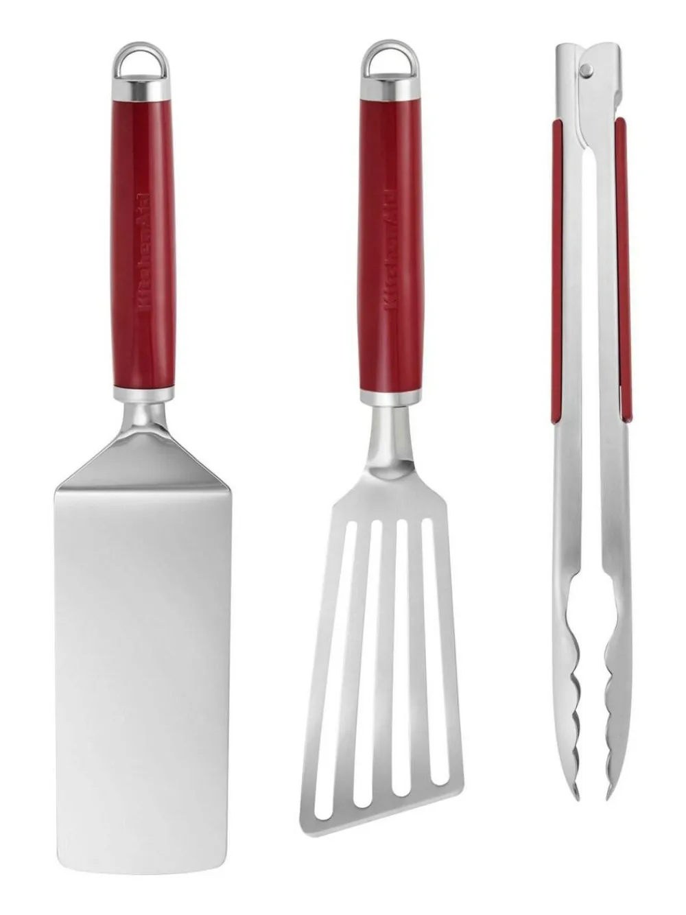 Online Kitchen Aid Red Indoor Grilling 3 Piece Set