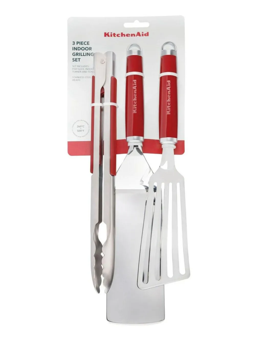 Online Kitchen Aid Red Indoor Grilling 3 Piece Set