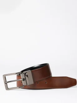 Hot Lakeland Leather Black Calder Reversible Belt