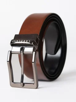 Hot Lakeland Leather Black Calder Reversible Belt