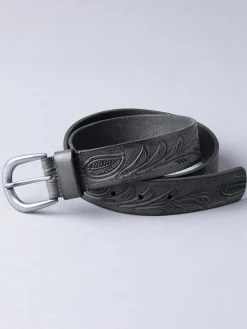 Outlet Lakeland Leather Embossed Belt Black