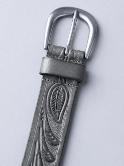 Outlet Lakeland Leather Embossed Belt Black