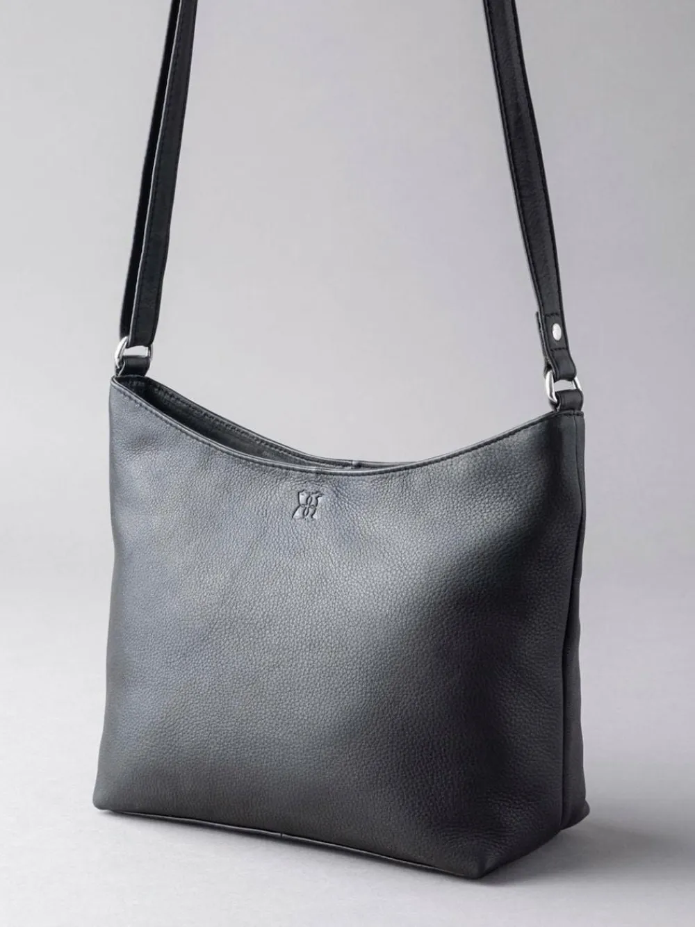 Discount Lakeland Leather Grasmere Cross-Body Bag Black