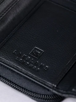 Lakeland Leather Black Medium Icon Stud Tab Purse^Women Purses