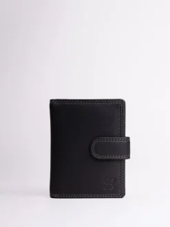 Best Lakeland Leather Black Small Tab Purse