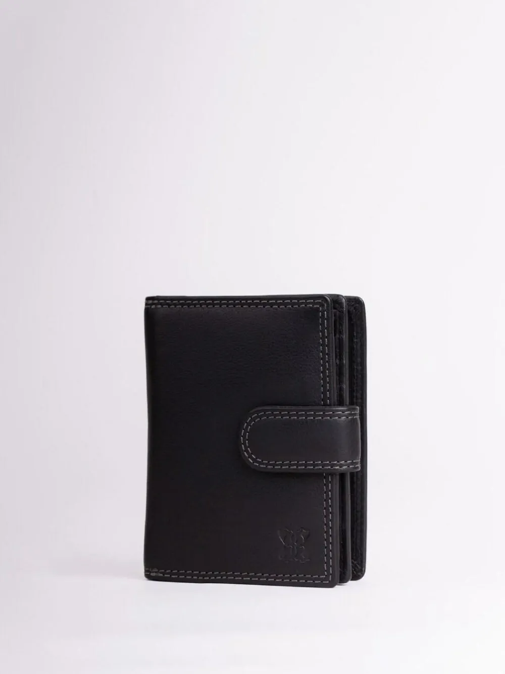 Best Lakeland Leather Black Small Tab Purse