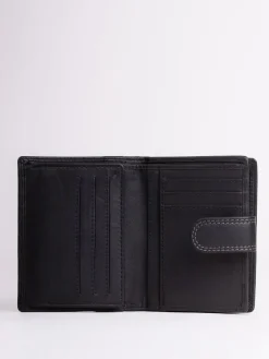 Best Lakeland Leather Black Small Tab Purse