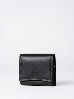 Hot Lakeland Leather Black Small Leather Flapover Purse