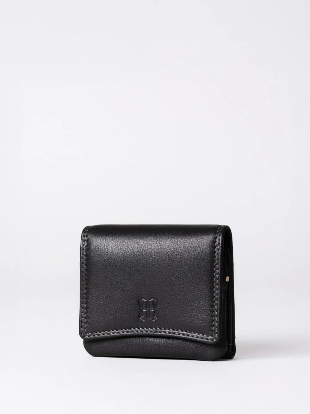 Hot Lakeland Leather Black Small Leather Flapover Purse