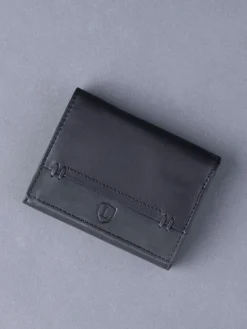 Lakeland Leather Black Stitch Tri-Fold Wallet^ Wallets